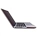 HDE Plastic Hard Shell Case and Keyboard Cover for MacBook Pro 13 with Retina Display (Models: A1425/A1502), Burgundy