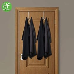 HFHOME 4Packs Over The Door Double Hanger