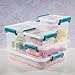 STERILITE 2.5 Qt Modular Latch Box, Teal Sachet (Available in Case of 6 or Single Unit)