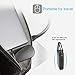 FENIFOX Bluetooth Mouse Slim Mini Whisper-Quiet Flat Portable Wireless Mice Rechargeable Compatible with Laptop,PC,Tablet Android Windows XP(Black)