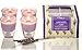 Manu Home Lavender Aromatherapy Candles in 4 pack Gift Box~ Natural Wax blend ~ Each candle is 2 inches high~