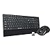 2.4G Wireless Keyboard and Mouse Combo Full-Size Keyboard and Portable Mobile Optical Mice,Long Battery Life,Black