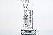 Syentec Clear 9.2'' Recycler Hand Blown Glass Percolater Pipe