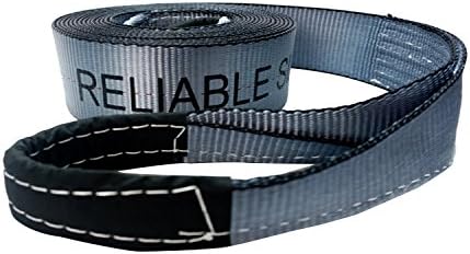 RELIABLESLING 3" X 30' Heavy Duty Recovery Tow Straps, 30000 Lb Capacity,Recover Vehicle Stuck in Mud/Snow Winch Snatch Strap-Protective Loops,Emergency Off Road Towing Rope for Recovery