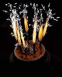 Gold Sparkling Candles/Bottle Service/Birthday/Wedding/Sweet 16 / Party Candle