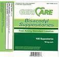 Geri-Care Pharmaceuticals Bisacodyl Laxative Suppositories - 10mg - - bx 100