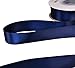 YAMA Double Face Satin Ribbon - 1 Inch 25 Yards for Gift Package Wrapping,Floral Design,Hair Bow Clip Making,Crafting,Sewing,Wedding Decor, Navy