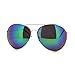 SUPER Oversized Aviator Sunglasses Big Metal Frame Multicolor Mirror Lens