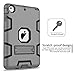 TOPSKY Case for iPad 9th/8th/7th Generation, iPad 10.2 Case with Pencil Holder and Kickstand, Heavy Duty Shockproof Rugged Protective Tablet Cover for iPad 10.2 inch (2021/2020/2019 Model), Dark Grey