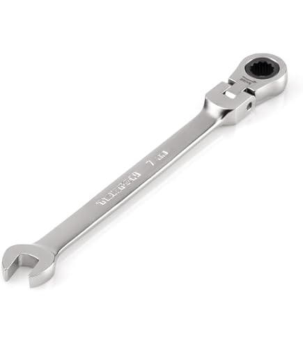 FOCMKEAS 1/2" Stubby Flex-Head Ratcheting Combination Wrench - 72-Tooth, 12-Point, SAE, CR-V Steel - View #10