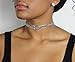 Boosic Adjustable Fishbone Choker Necklace Shaped Necklace For Women Silver Tone