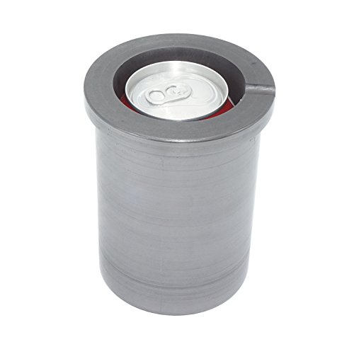 Eforlife Pure Graphite Crucible Metal Melting Gold Silver Aluminum Scrap Casting Ingot Mould (5KG - Fit a Coke Can)