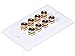 Monoprice 103326 Banana Binding Post Two-Piece Inset Coupler Wall Plate for 4 Speakers, 2-Pack
