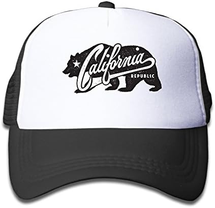 Children California Republic Bear California Republic Bear Summer Baseball Cap Cool Hat
