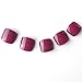 24pcs Solid Candy Style Toe Nails Ruby Red Full Cover Finished Feet Patch