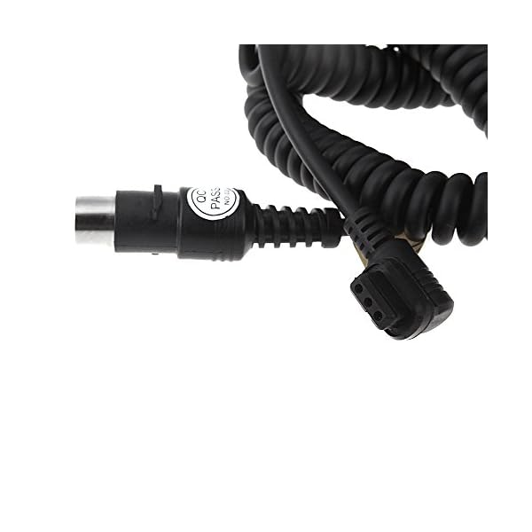 Godox Spiralkabel Blitz Kabel Verbindungskabel für Godox PB960 PB820 Powerblock mit Canon 600EX 580EX II 550EX 540EX 430EX 430EZ Studioblitz – Bild 4