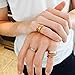 Dubeauty Love Ring Lifetime Titanium Stainless Steel Couples Wedding Engagement Anniversary Engraved Bands Gold Size 5-10 (6)