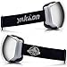 YAKAON OTG Ski Goggles UV Protection Snowboard Goggles Frameless Spherical Anti-Fog Lens for Men Women Youth