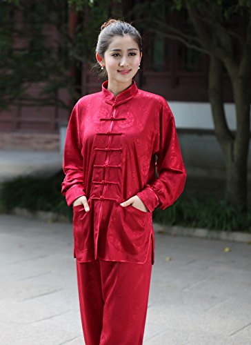 Shanghai Story Martial Arts Women's Tai Chi Uniform Silk Kung Fu Suit M 06