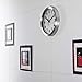 Large Aluminum Decorative Wall Clock - Universal Non-Ticking & Silent 12-Inch Wall Clock