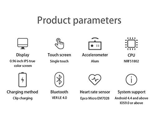 image for Dasuy Fitness Tracker Waterproof Smart Watch with Heart Rate Monitor, 