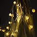 Lezuoey Fairy Lights Battery Operated 33Ft 80 Led Bulb Globe String Lights 8 Modes with Remote for Indoor Outdoor Patio Christmas Decorative Lights Warm White