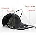 Quaanti Anti-Spitting Protective Hat, Adjustable Full Safety Face Shield, Works with Mask, Protect Family Health, Face Shield with Flip-up Visor Anti-dust Hood Protective Gear Face Shield (Black)