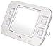JERDON Two-Sided Makeup Mirror with Lights - Vanity Mirror with 5X Magnification & Two Setting Glare-Free Lighting - White Base - Model J1015