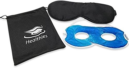 Healthies Headache Relief Eye Gel Mask Reduces Your Puffy Eyes Overnight and Soothes Sinus and Migraine Pain with Cryotherapy Treatment