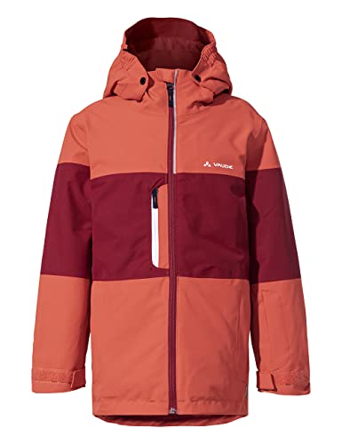 VAUDE Snow Cup gefütterte Jacke für Kinder – Wasserdichte Winterjacke mit Ceplex Active Membran, Skijacke für Kinder mit abnehmbarer Kapuze & Sensofiber Wattierung – ideal für Ski & Schnee