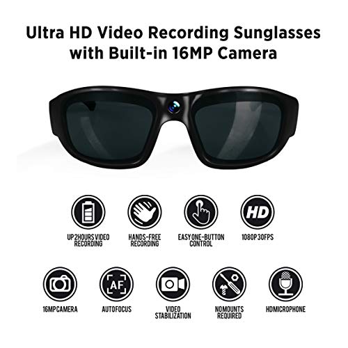 GoVision Pro 3 Ultra 1080p HD Camera Glasses Video Recording Sport