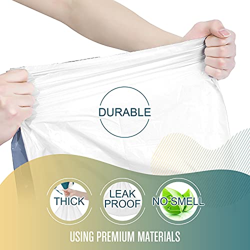 FORID Small Drawstring Trash bags 1.2 Gallon Plastic Garbage Bags 240