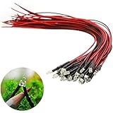 L1219W 20pcs Pre Wired 1.9mm Bright White Led Lamp Light Set 12V ~ 18V for Train Layout New