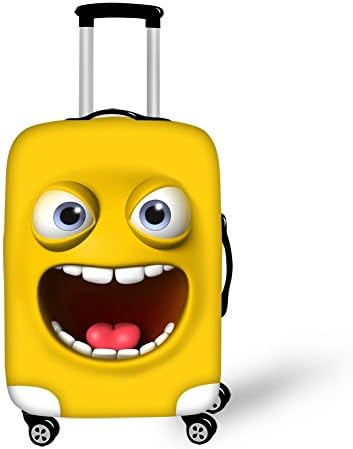 Cute Emoji Sport Travel Luggage Cover Protective Suitcase Apply for 18-30 Inch