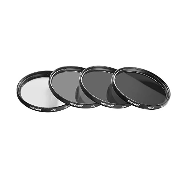 NEEWER 52mm ND Filter Set ND2 ND4 ND8 ND16, Objektivreinigungsstift, Filterbeutel, Graufilter Set, kompatibel mit Canon Nikon Sony Panasonic DSLR Kameras mit 52mm Objektiv – Bild 4