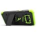 ZIZO Bolt Series for Samsung Galaxy S8 Plus Case Military Grade Drop Tested with Tempered Glass Screen Protector Holster Black NEON Green
