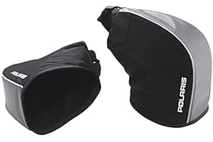 Polaris Universal Formed Snowmobile Handlebar Gauntlets - Black