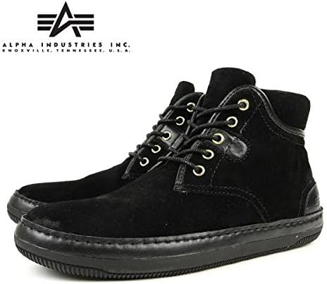 アルファ インダストリーズ Alpha Industries スニーカー スウェードスニーカー メンズ ブラック 25 0cm スニーカー Amazon