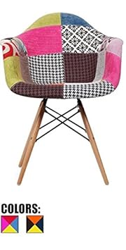 Finch Fox ABS Plastic with Wood and Black Accents Iconic American Mid-Century Styling Dining Armless Side Chairs