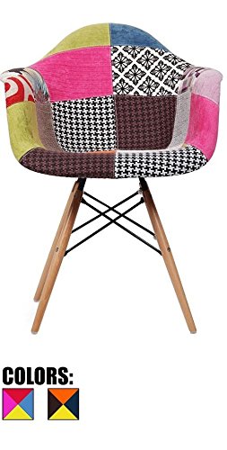 Finch Fox ABS Plastic with Wood and Black Accents Iconic American Mid-Century Styling Dining Armless Side Chairs