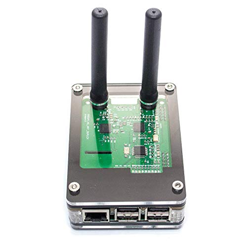 Zebra DRPi-1S .096 Screen Case â€“ Raspberry Pi 3 B+ and Duplex MMDVM (Black Ice)