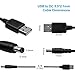 IBERLS Universal Power Cord Cable(with 10 Connector), USB to DC 5.5 x 2.1mm Plug Charging Cord Adapter for LED Pixel Light, USB-HUB, Kindle Fire Tablet, DJ Controller, Nextbook, Smart Phones ect