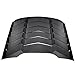 Danti Matte Black Rear Window Louvers Sun Shade Cover in GT Lambo Style Fit For Ford Mustang 2015 2016 2017 2018 2019 2020