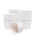 Belinlen Paper Ice Cream Cups, Paper Hot/Cold Soup Cups - 100 Count Cups (White) (12 oz)