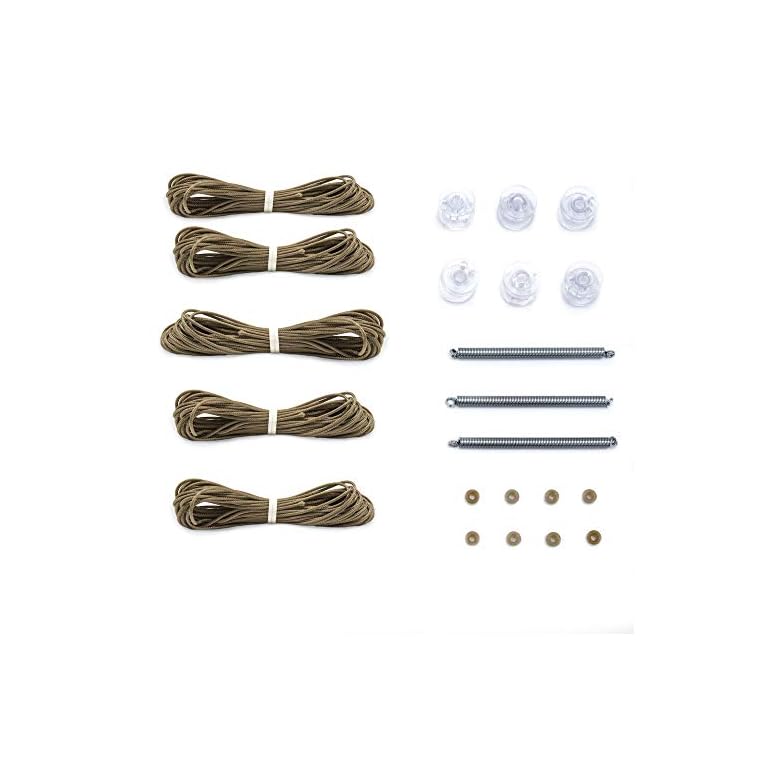 RecPro RV Pleated Shade Repair Kit Tan Window Shade Restringing Kit
