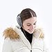 Winter Knit Ear Warmers for Women Foldable Unisex, Gray,One size
