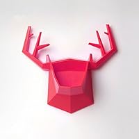 CAIDUD Banbi Deer Head Jewelry Storage Rack-Wall Deer Head Jewelry Storage Rack Necklace Earring Organizer Holder Case Box