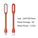 AFUNTA 5 pcs Mini USB LED Light Adjust Angle Portable Flexible Led Lamp with USB for powerbank PC Laptop Notebook Computer Keyboard Outdoor Energy Saving Gift Night Book Reading Lamp