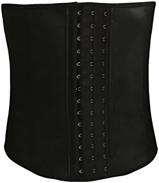JL Pretty Men's Tummy Control Steel Boned Waist Trainer Workout Sport Shapewear Black M