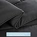 MEROUS Queen Down Alternative Comforter - Quilted Comforter Duvet Insert with Corner Tabs,Fluffy Reversible Hotel Collection Comforter - Gray,Queen/Full 88x88 inch